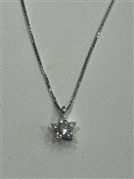 Collana Davite & Delucchi Donna in Oro bianco Diamante 0.18 Ct 88526713 - 88526713